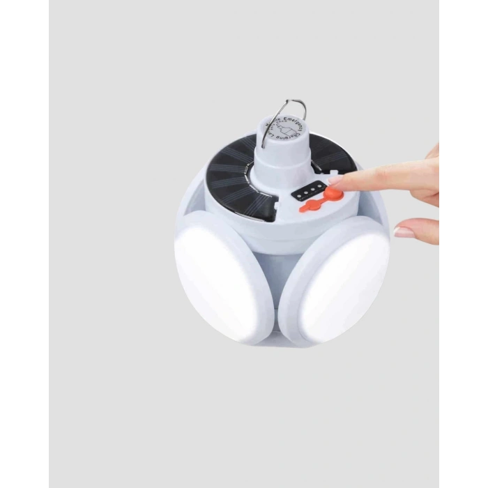 Solar Ve Usb Şarjlı Su Geçirmez Katlanabilir Led Lamba