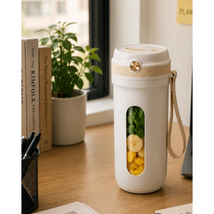 Spor Ve Seyahat İçin Taşınabilir Smoothie Blender Usb Şarj Destekli