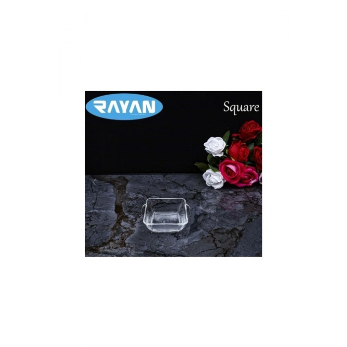 Square Tekli Kare Cam Kahvaltılık Kase25057 (599)