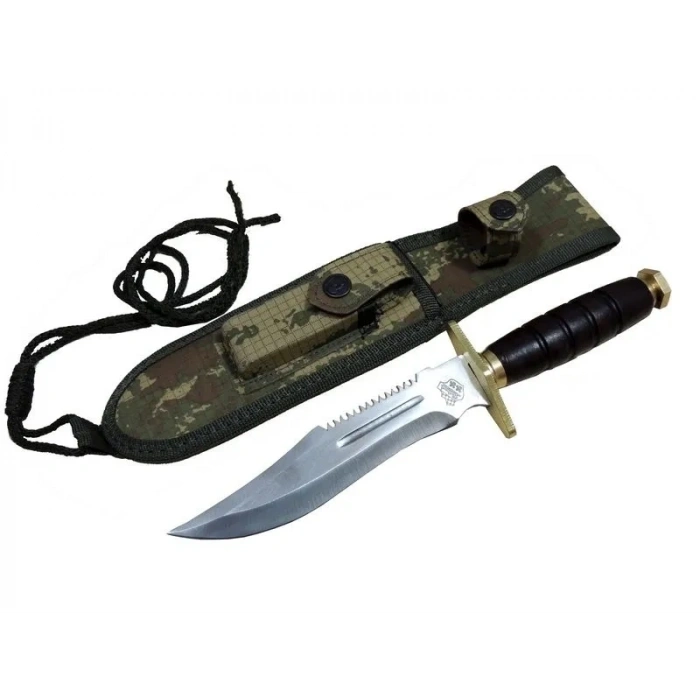 Standart T.c Komando Bıçağı 30cm - Oluklu, Testere Detaylı, Kılıflı
