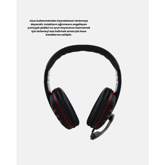 Stereo Ses Destekli Mikrofonlu  Kulaklık – Yumuşak Pedli