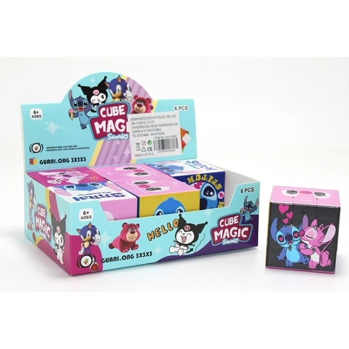 Stitch Baskılı Zeka Küpü - Karakter Tasarımlı Küp Oyuncak Alk4008