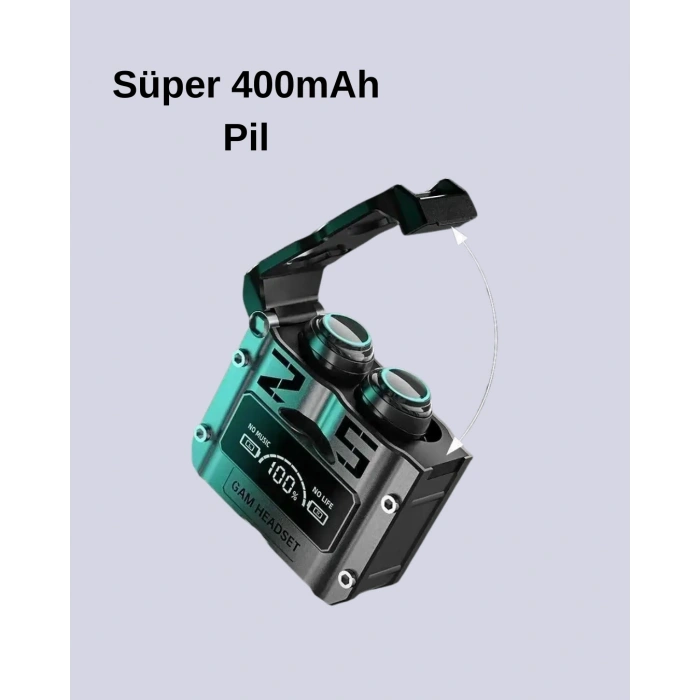 Su Geçirmez Bluetooth Kulak İçi Kablosuz Kulaklık 400mah Pil