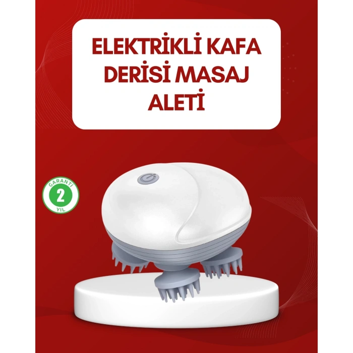 Su Geçirmez Elektrikli Kafa Masaj Cihazı Ipx7