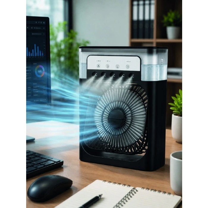 Su Hazneli Püskürtmeli Fan 1-3-5 Püskürtme Seçeneği, Type-c Güç Girişi