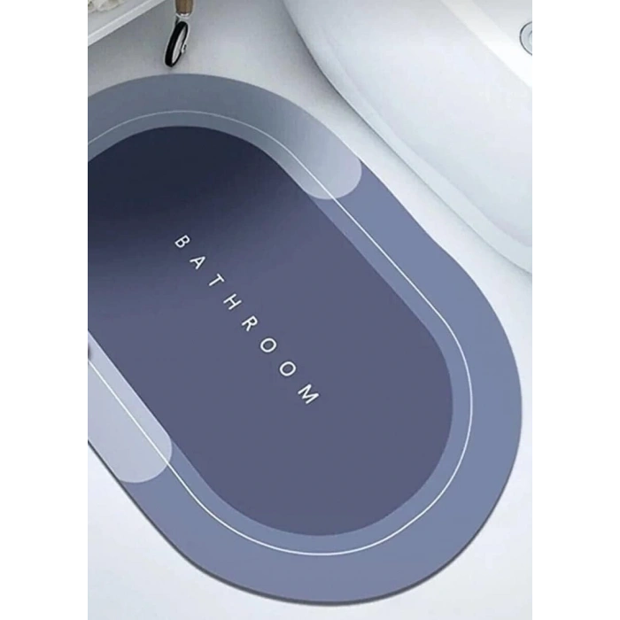 Süper Su Emici Kaymaz Tabanlı Banyo Paspası ( 40x60 )cm