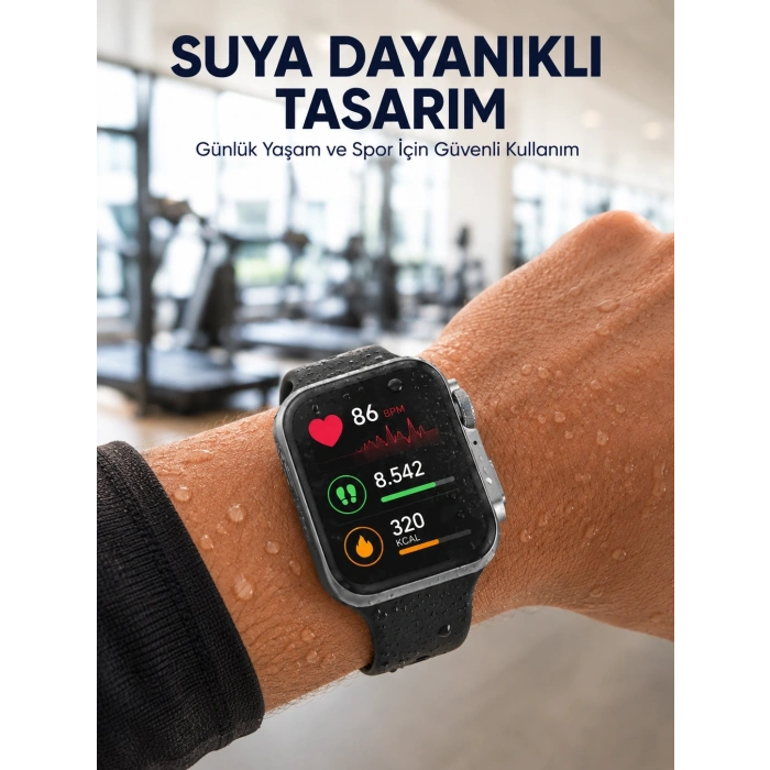 Suya Dayanıklı Akıllı Saat Günlük Ve Sportif Kullanıma Uygun Yeni Nesil