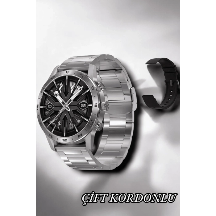 Suya Dayanıklı Dokunmatik Akıllı Saat Bluetooth 5.0, Sesli Asistan Ve Sağlık Takibi