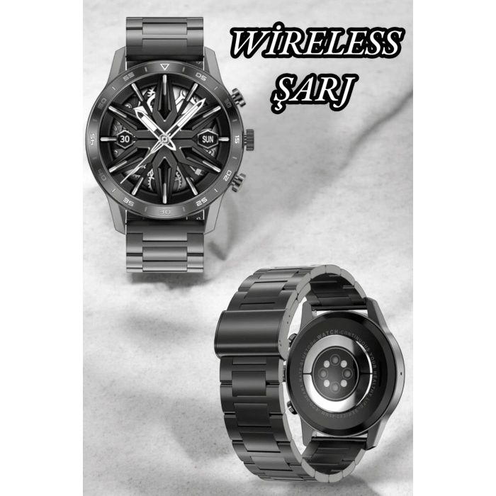 Suya Dayanıklı Dokunmatik Akıllı Saat Bluetooth 5.0, Sesli Asistan Ve Sağlık Takibi