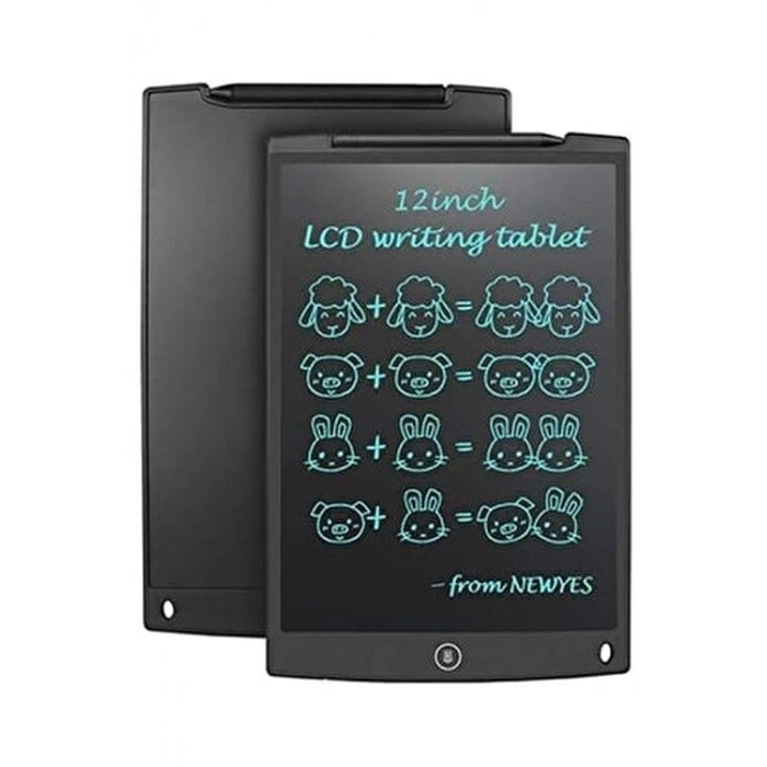 T12 Siyah Writing Tablet Lcd 12 Inç Dijital Kalemli Çizim Yazı Tahtası