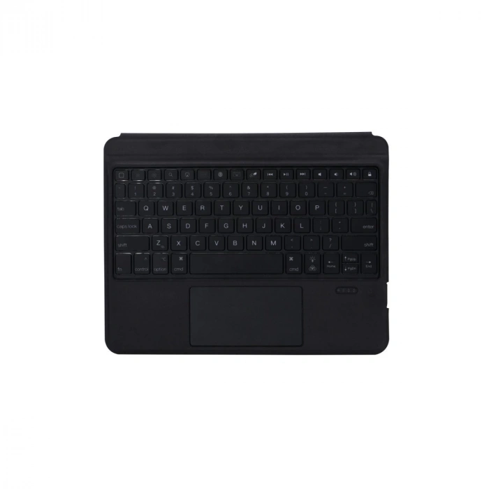 T5206d İpad 10.2 (7.nesil) Kılıf İnter Ledli Klavyeli Tablet Kılıfı - Siyah