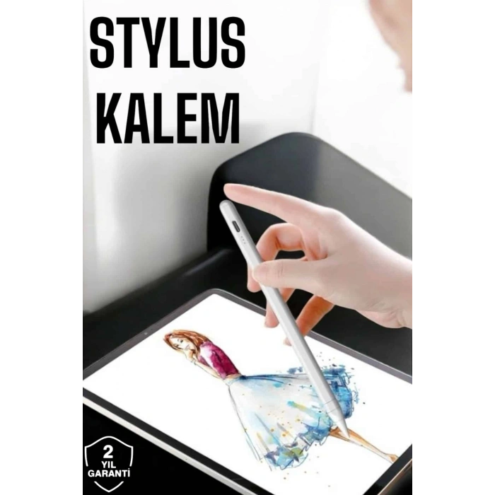 Tablet Kalemi Stylus Pen Dokunmatik Kalem Android Ve İos Uyumlu Şarjlı