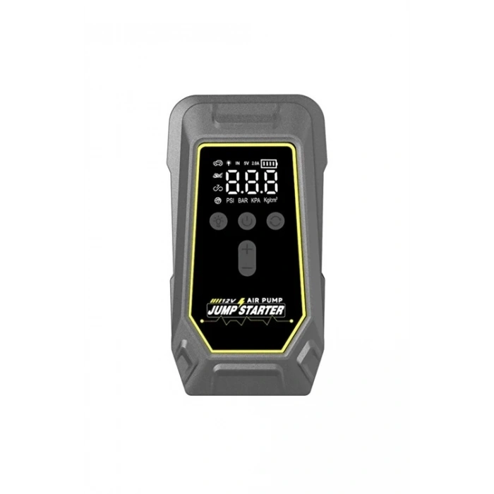 Tank Model Şarjlı 12.000 Mah Taşınabilir Çanta Araç Akü Takviye Cihazı Işıklı Hava Kompresörü