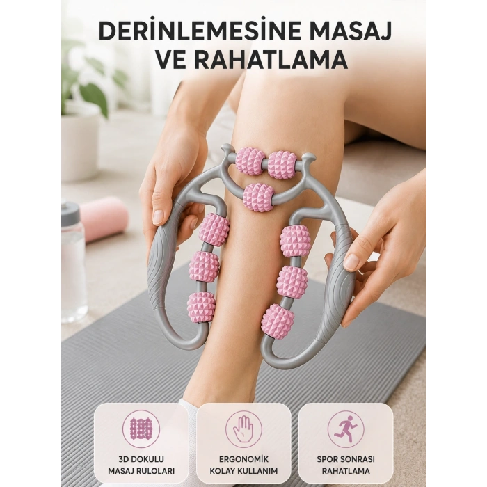 Taşınabilir 3d Masaj Rulosu – Kas Rahatlatıcı Ve Yağ Azaltıcı Masaj Cihazı
