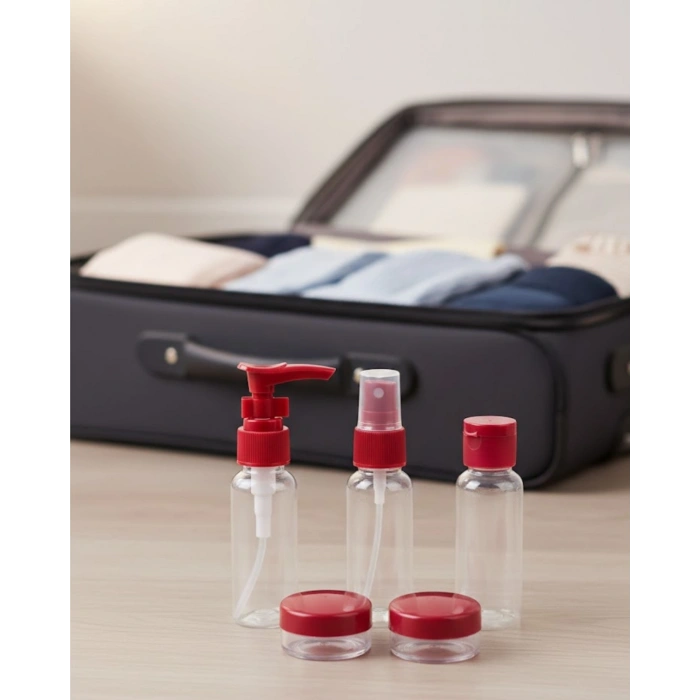 Taşınabilir 5 Parça Seyahat Kozmetik Dolum Seti 30 Ml