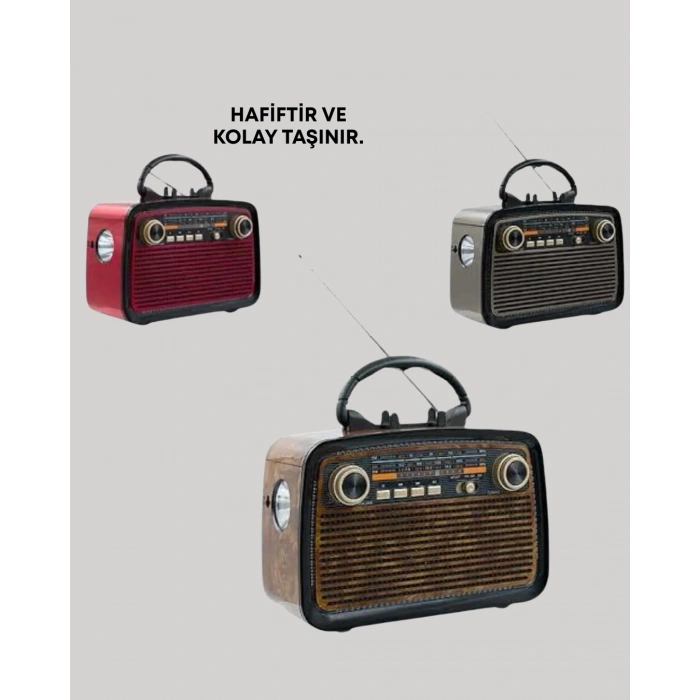 Taşınabilir Bluetooth Hoparlör – Modern Teknoloji İle Nostaljik Radyo Deneyimi, Fm/am Fonksiyonu