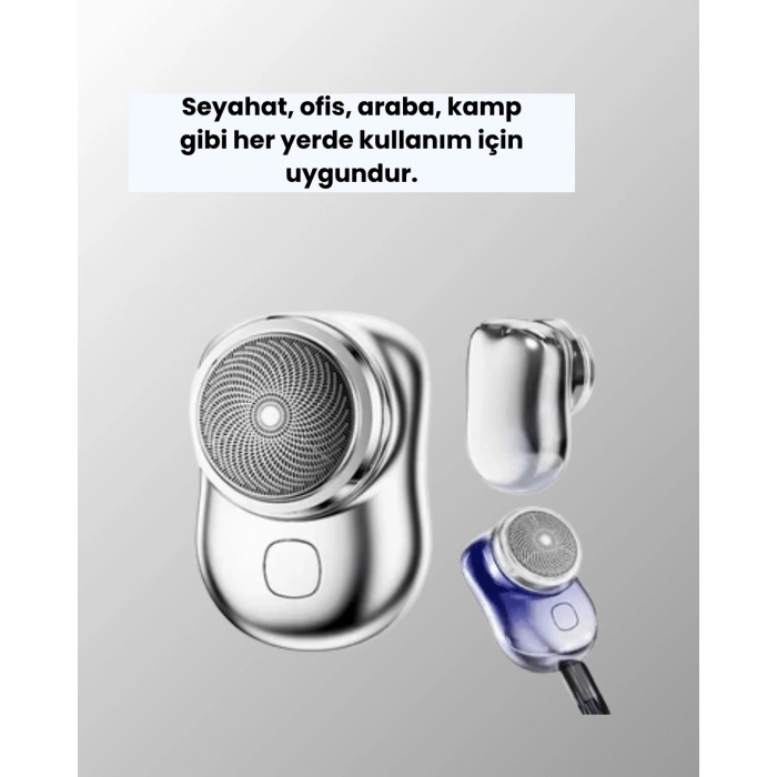 Taşınabilir, Cep Boyunda, Şarjlı Elektrikli Tıraş Makinesi