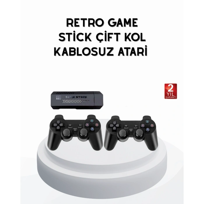 Taşınabilir Kablosuz Oyun Konsolu 2.4g Tv Destekli Kompakt Gövde