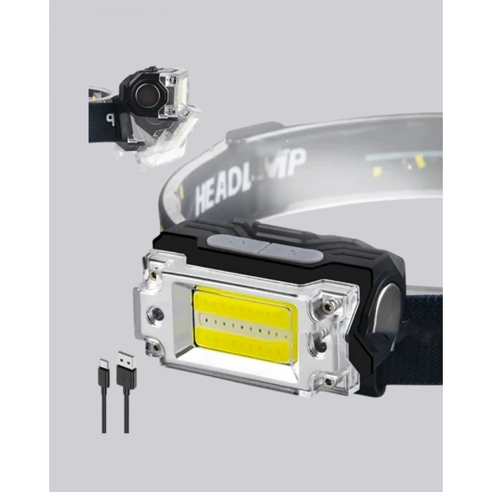 Taşınabilir Şarjlı Led Fener Xpe95lm Cob120lm Manyetik Gövde