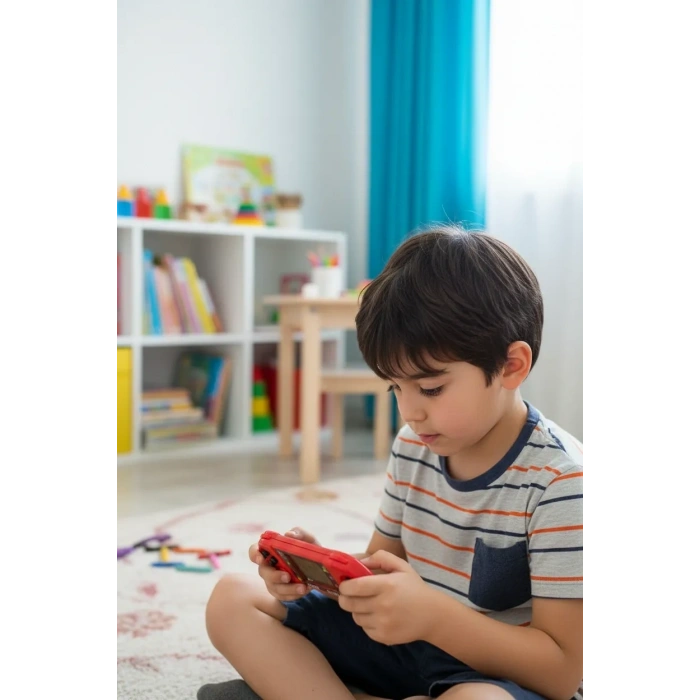 Taşınabilir Tetris Oyun Konsolu Renkli Retro Oyun Aleti Çocuklar İçin Eğlenceli Mini Konsol