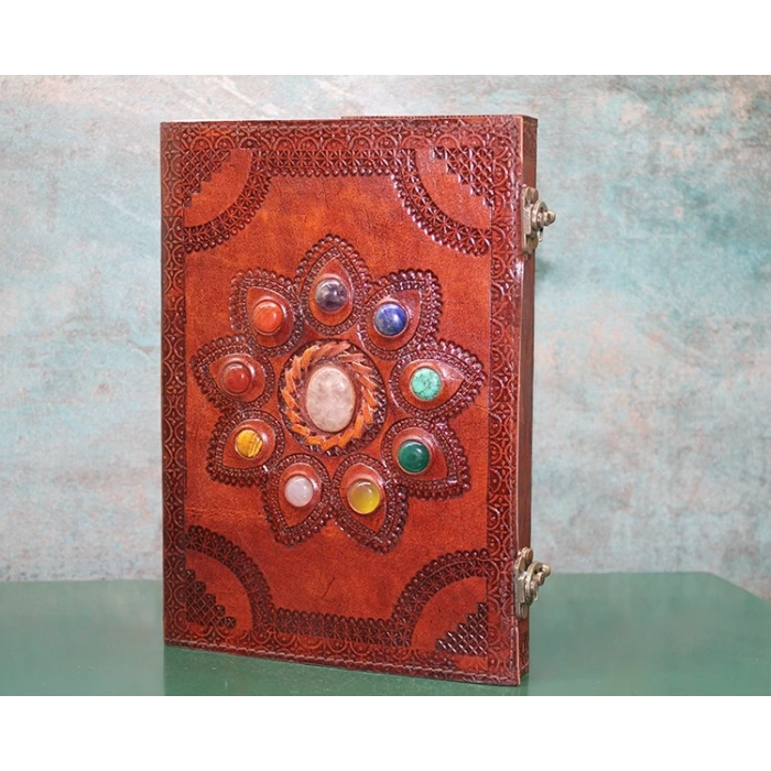 Taşlı Deri Defter Ksk3157