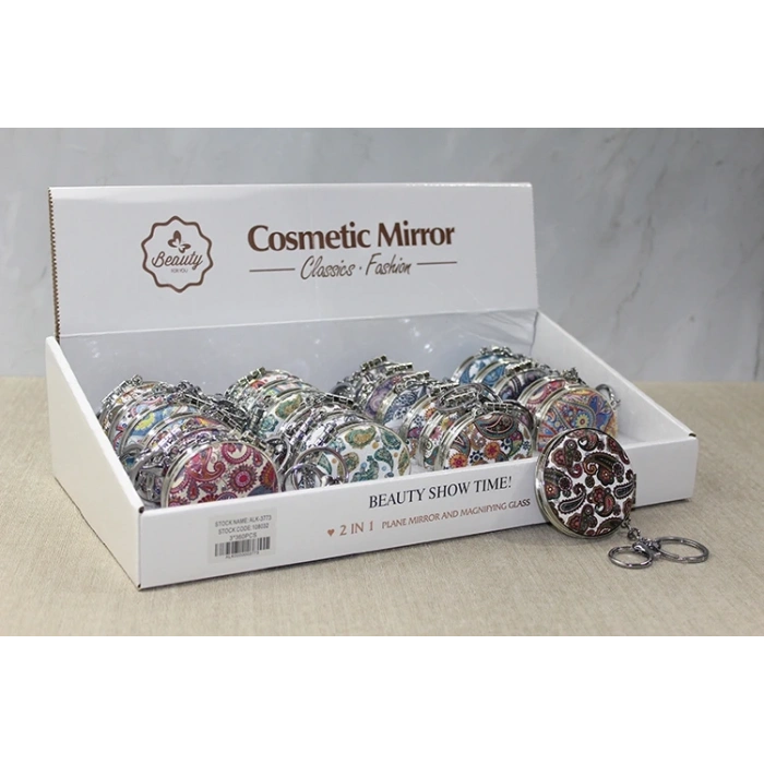 Taşlı El Aynası Anahtarlık Model 8