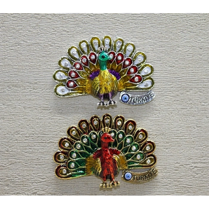 Taşlı Tavuskuşu Magnet