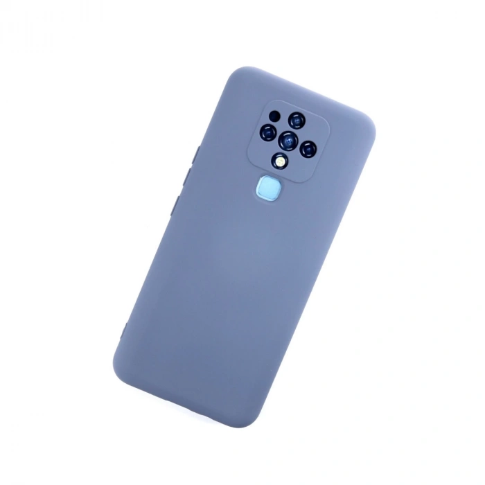 Tecno Camon 16 Kılıf Nano İçi Kadife Silikon - Gri
