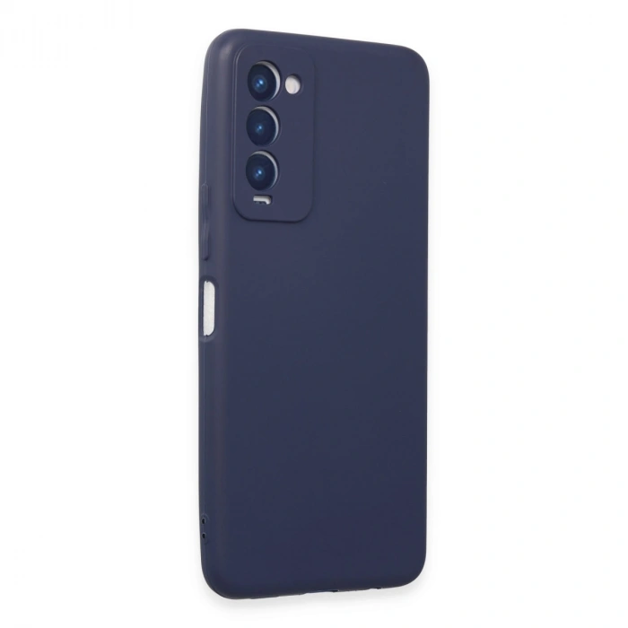 Tecno Camon 18 Kılıf First Silikon - Lacivert