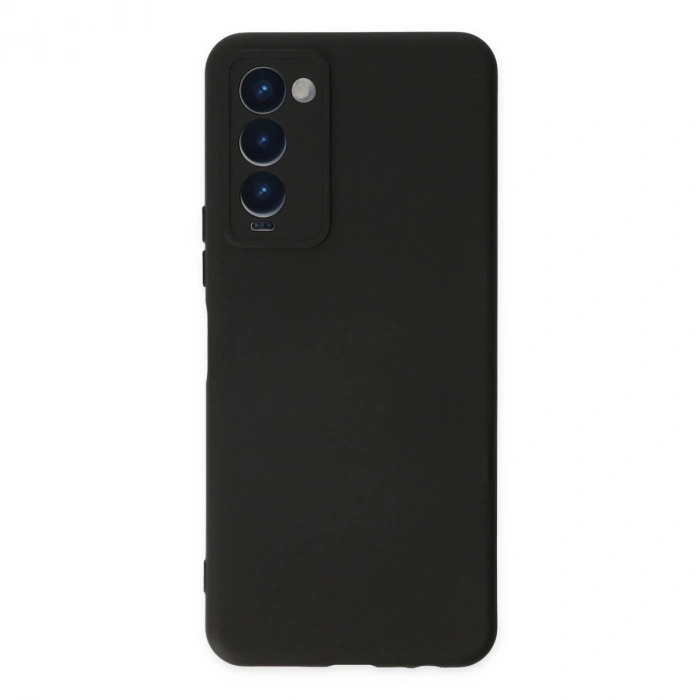 Tecno Camon 18 Kılıf Nano İçi Kadife Silikon - Siyah