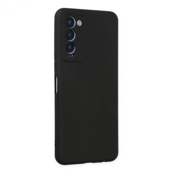 Tecno Camon 18 Kılıf Nano İçi Kadife Silikon - Siyah