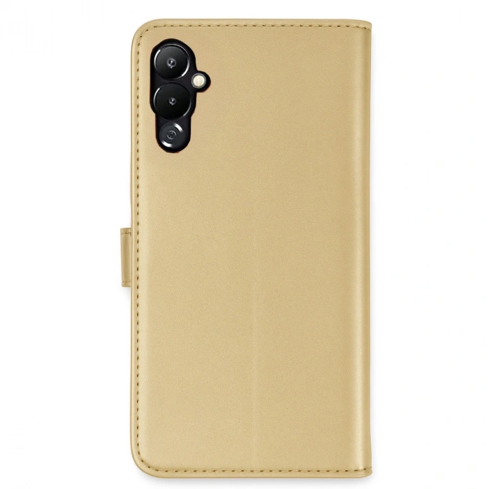 Tecno Pova 4 Kılıf Trend S Plus Kapaklı Kılıf - Gold