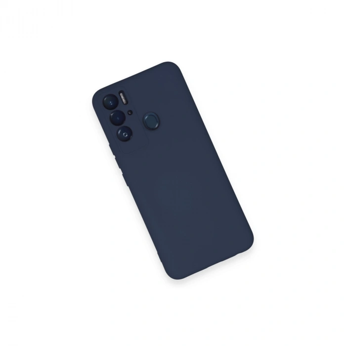 Tecno Pova Neo Kılıf Nano İçi Kadife Silikon - Lacivert