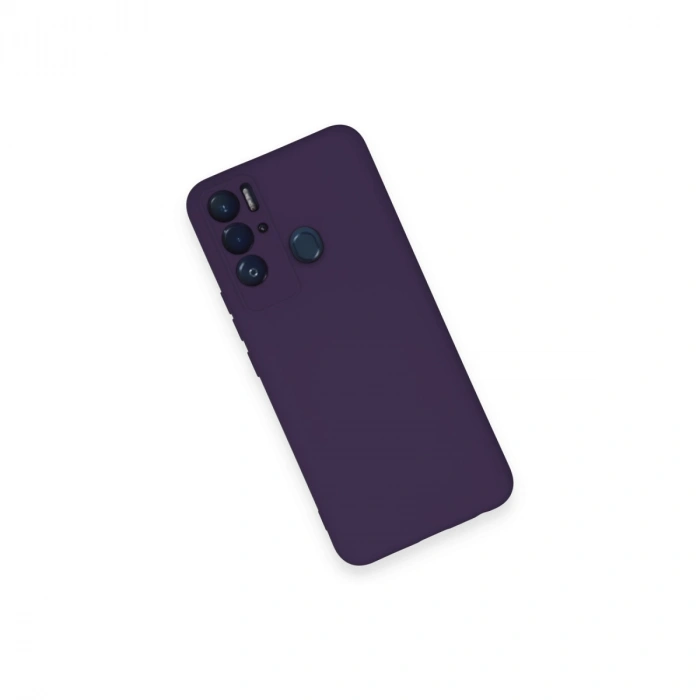 Tecno Pova Neo Kılıf Nano İçi Kadife Silikon - Mor