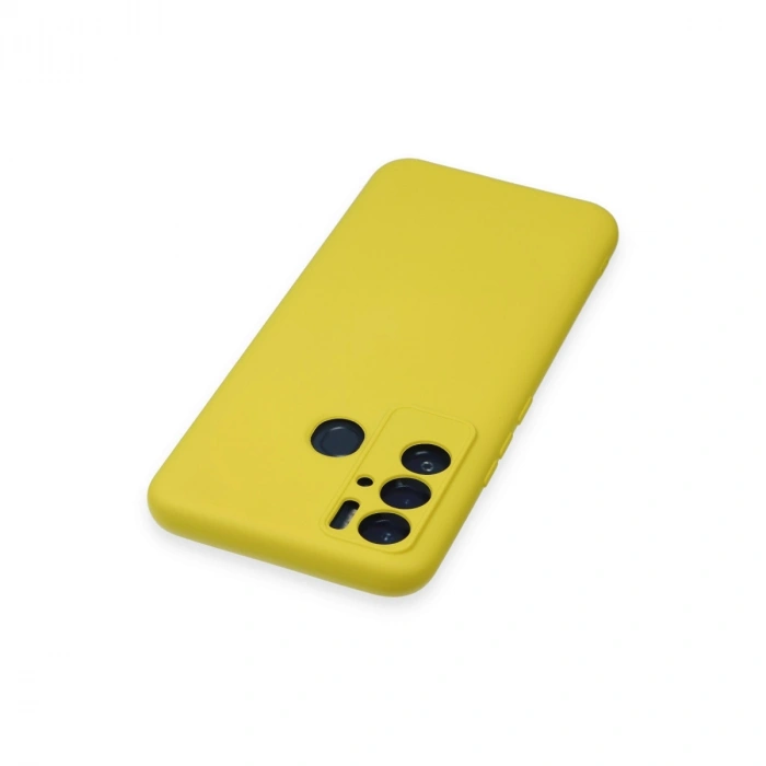 Tecno Pova Neo Kılıf Nano İçi Kadife Silikon - Sarı