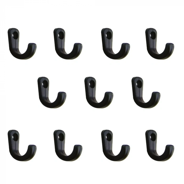 Tekli Anahtar, Bijuteri, Vitrin, Dekor Askısı - Siyah, 10x18x22 Mm