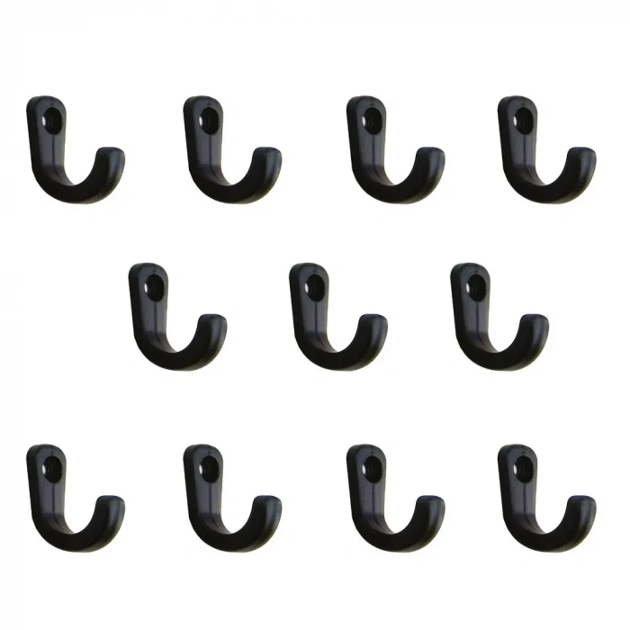 Tekli Anahtar, Bijuteri, Vitrin, Dekor Askısı - Siyah, 10x18x22 Mm