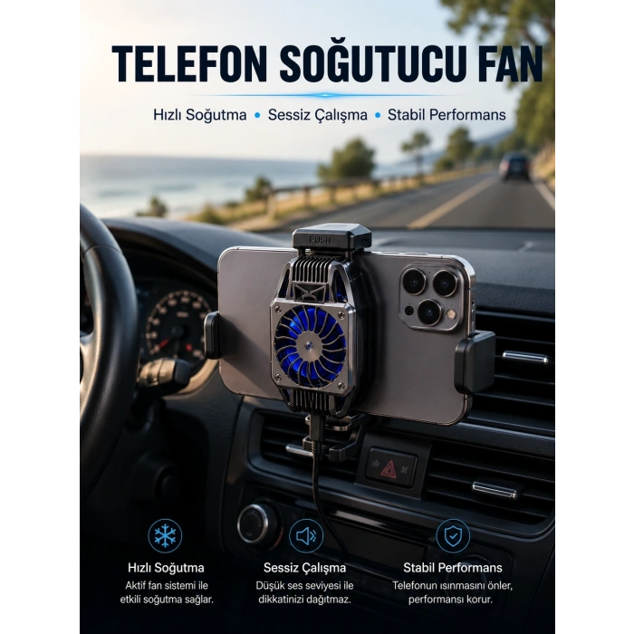 Telefon Soğutucu Fan Aktif Soğutma Sistemi İle Güçlü Performans