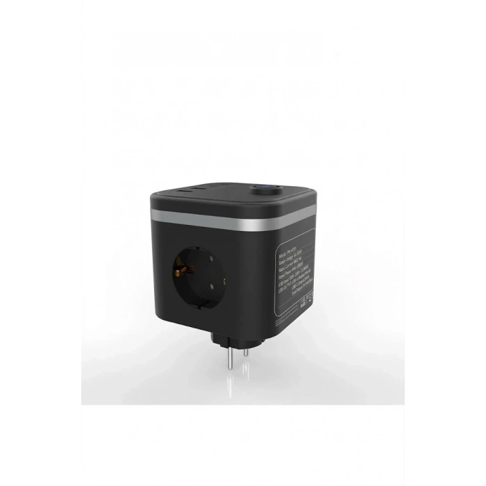 Termal Akım Korumalı Isıya Dayanıklı 3’lü Duvar Tipi Priz 2x Usb 2x Typce 3680 W