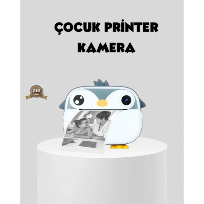 Termal Baskı Çocuk Kamerası Hd Çekim Usb Şarjlı Eğitici Oyuncak