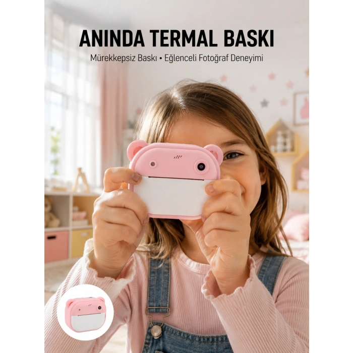 Termal Baskılı Hd Şipşak Kamera 24mp Çift Lensli 32gb Hafızalı