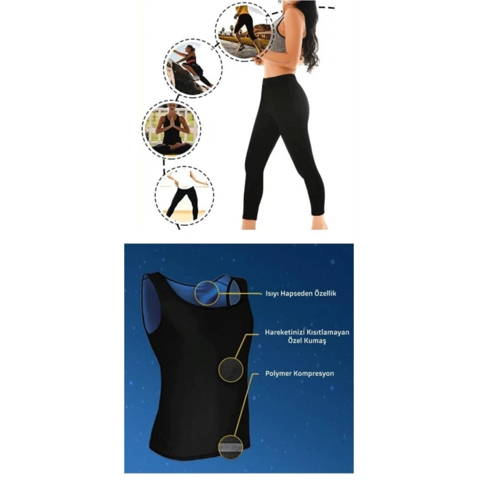 Termal Sauna Tayt + Atlet TAKIM ( S )  Neotex Terletme Takımı (599)