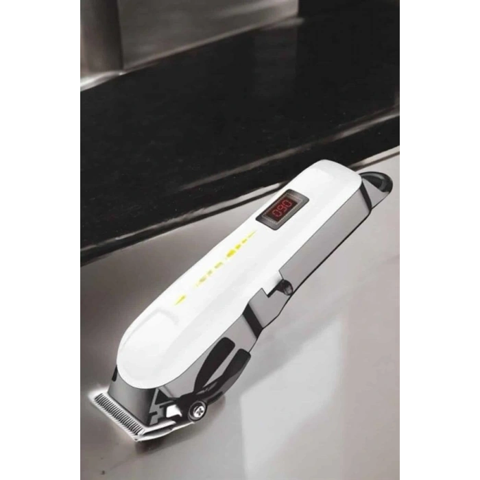 Tıraş Makinesi Profesyonel Saç Ve Sakal Kesme Milim Ayarlı Dijital Göstergeli