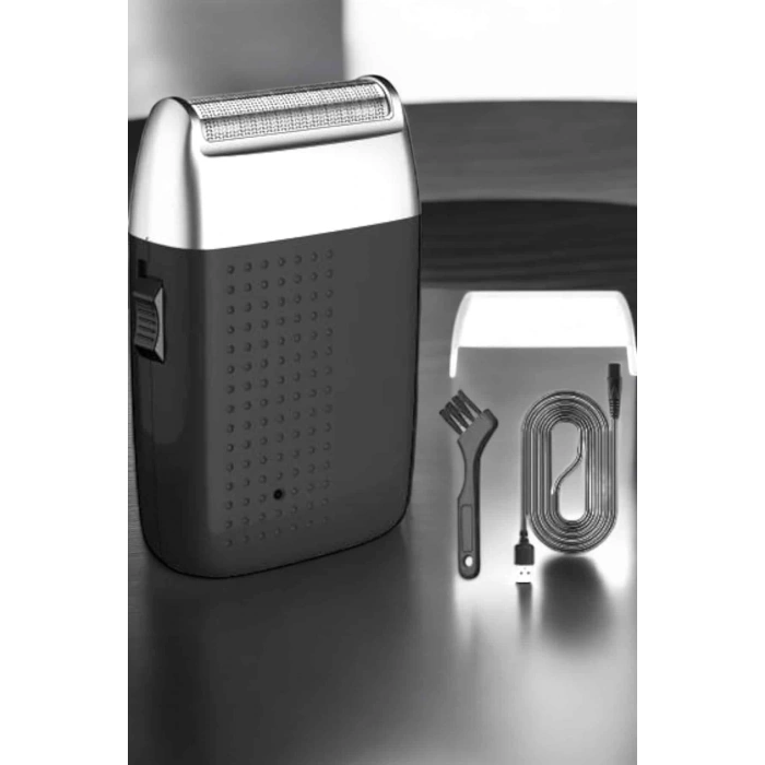 Tıraş Makinesi Sinek Kaydı Paslanmaz Çelik Taşınabilir Şarjlı