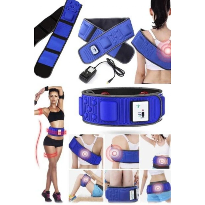 Titreşimli Kas Gevşetici Masaj Kemeri Zayıflama Aleti Bel Bölge Sırt Masaj Aleti