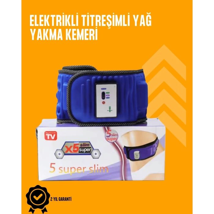 Titreşimli Masaj Ve Zayıflama Kemeri – 5 Motor, 20 Mıknatıs, Ayarlanabilir Hız