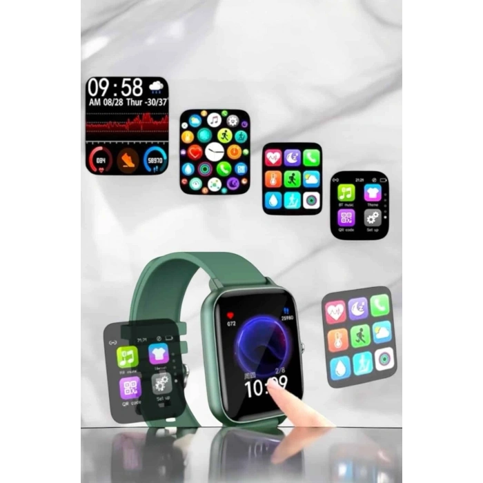 Titreşimli, Sağlık Takipli, Yeni Nesil Akıllı Saat  400mah Batarya Kapasiteli