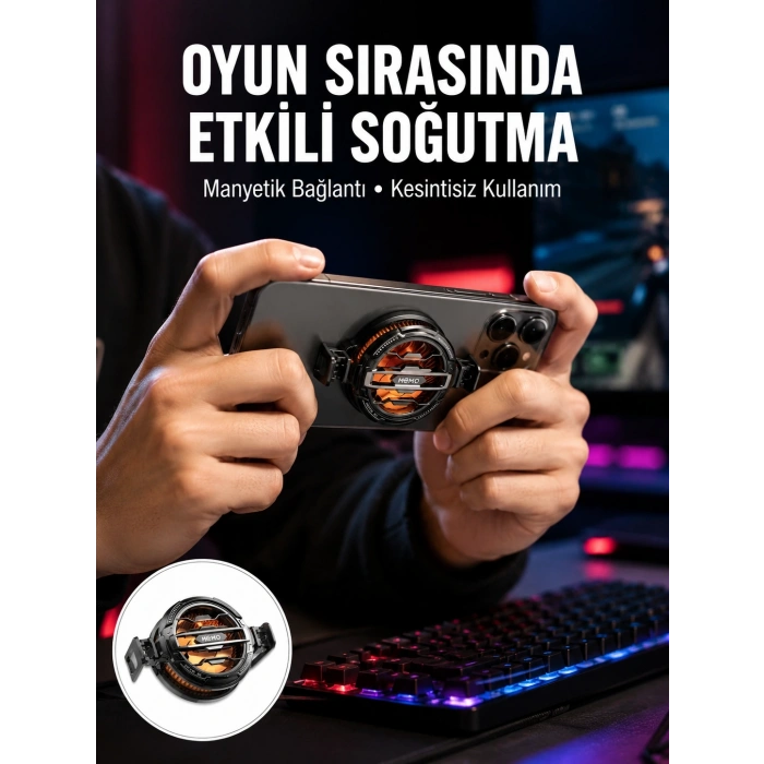 Tüm Telefonlarla Uyumlu Kompakt Soğutucu Yüksek Performanslı Hızlı Soğutma Yeni Nesil