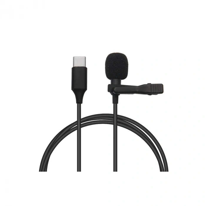 Type-c 2 Metre Double Mikrofon - Siyah