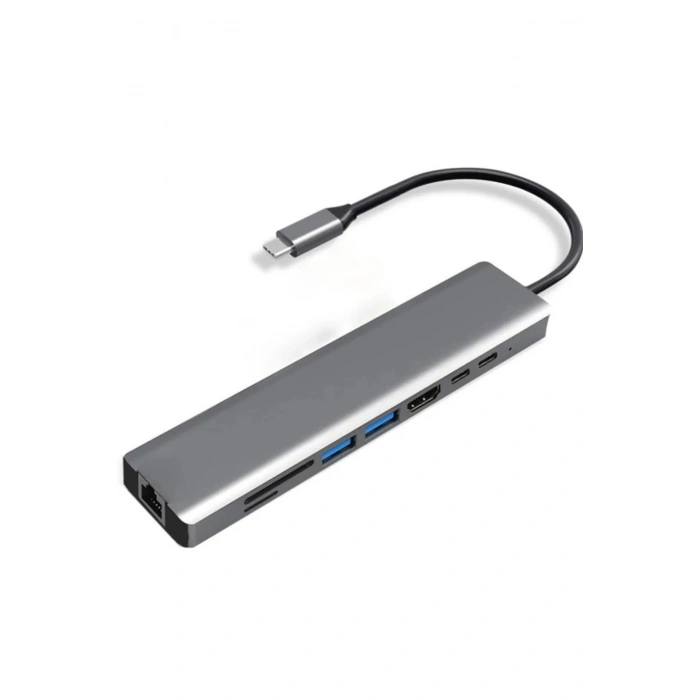 Type-c To Hdtv Multifunction Adapter 8 Port Kablo